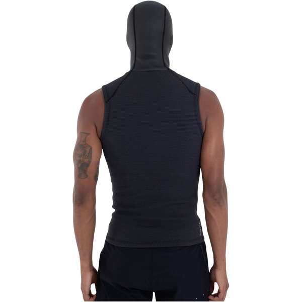 2025 Hurley Mens Plus 1.5mm Thermal Hooded Vest MSJ0011129 - Black